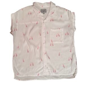 Rails Whitney Short Sleeve Button Down - Rose All Day